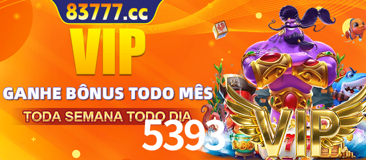 Banner promocional do 5393 oferecendo 100% de recompensas adicionais contínuas para quem fizer o login diário (Daily sign-in), com um mascote de coelho.
