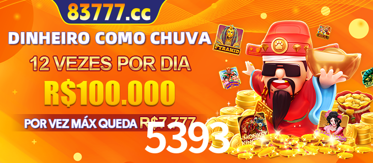 Banner do programa de recompensas Recomende para amigos do 5393, detalhando os bônus por convidar amigos, com prêmios que chegam a R$288.888.